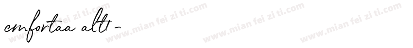 cmfortaa alt1字体转换